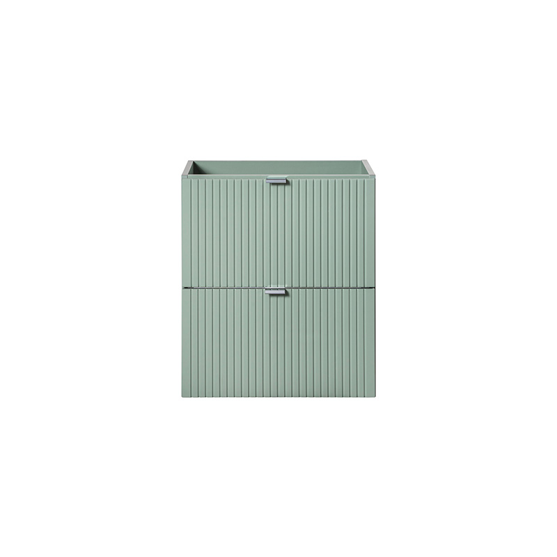 Meuble sous-vasque 50 cm 2 tiroirs finition vert sauge Line Reed Green